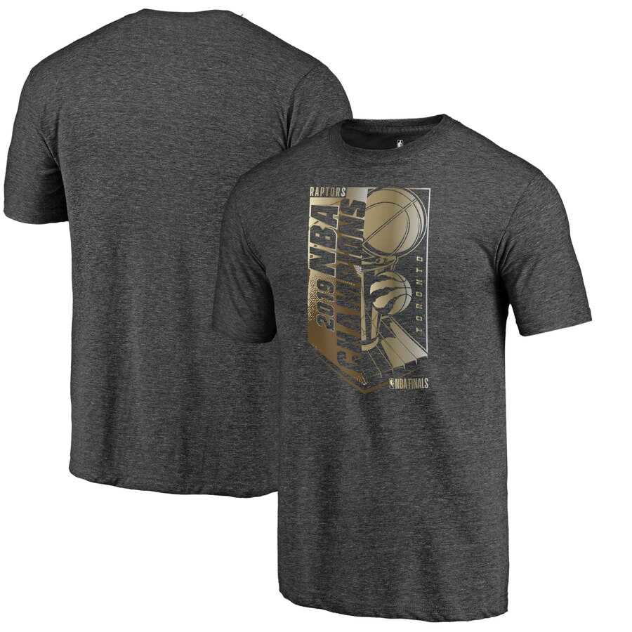 Toronto Raptors Fanatics Branded 2019 NBA Finals Champions Max Bling Gold Luxe T Shirt Heather Charcoal,We sell and wholesale Toronto Raptors Fanatics Branded 2019 NBA Finals Champions Max Bling Gold Luxe T Shirt Heather Charcoal on line form chian!
